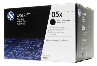 Produktbild von HP Toner CE 505 XD Doppelpack schwarz No. 05 X