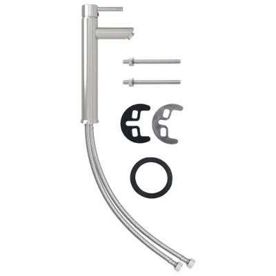 Produktbild von vidaXL Badezimmer Mischbatterie Silbern 12x30 cm
