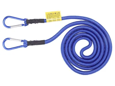 Zdjęcie produktu dla Linka elastyczna z karabinkami 10 mm x 180 cm