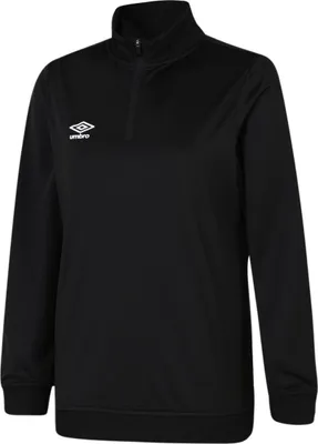 Produktbild von Umbro - "Club Essential" Sweatshirt mit halbem Reißverschluss für Damen UO169 (M) (Schwarz)
