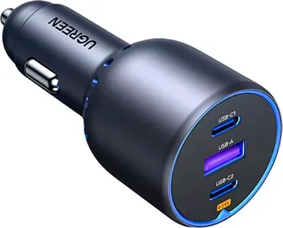 Image de Ugreen 75W 3-Port Fast Car Charg gris (35024)