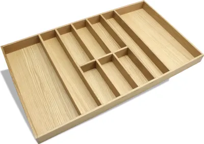 Produktbild von Besteckeinsatz EICHE 90er Schubl. B 824 x T 472 mm passend für BLUM Legra 16 mm Schubladen