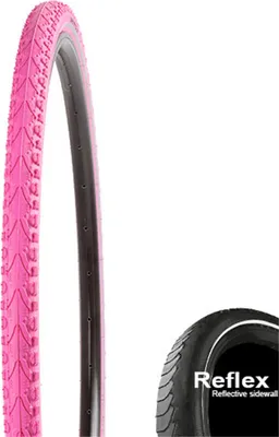 Image de Pneu Kenda Khan 28x1.50 pouces 40-622 Pink Reflex K-935 Wire