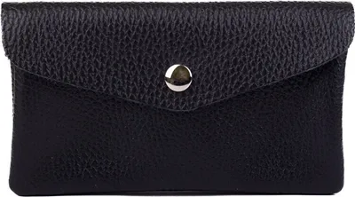 Image de Mini portefeuille en cuir TINA noir