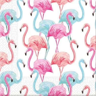 Produktbild von 20 Servietten Tropical Flamingo Party