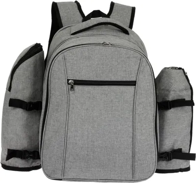 Produktbild von Premium Picknickrucksack mit isoliertem Kühlfach und Flaschenhaltern - 4012