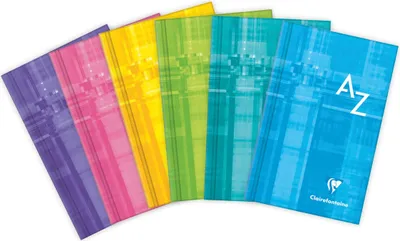 Produktbild von Clairefontaine 10x Adressbuch 7,5x12cm 96 Blatt kariert Sortiert 9589C