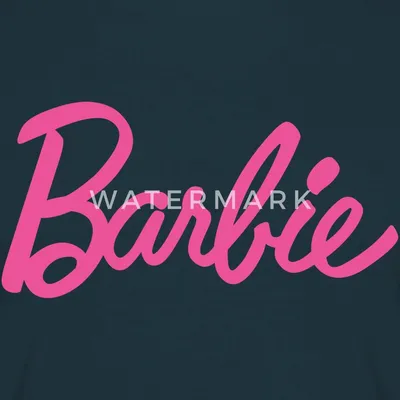 Produktbild von Spreadshirt Barbie Klassisches Logo Männer T-Shirt, 4XL, Navy