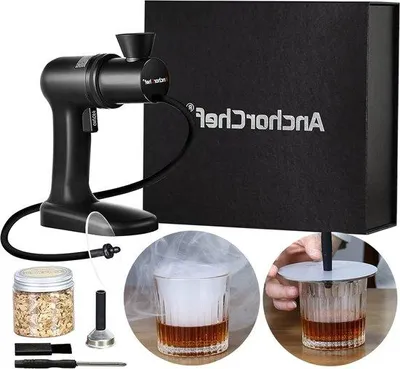 Produktbild von Famanu Rauchgenerator Edelstahl tragbar professionelles Rauchinfusorpistole - BBQ Camping