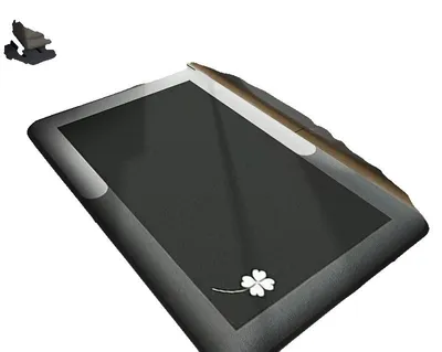 Obrázek produktu pro Koupelnová rohož, protiskluzová, savý materiál, 500 mm × 800 mm, bílá a černá
