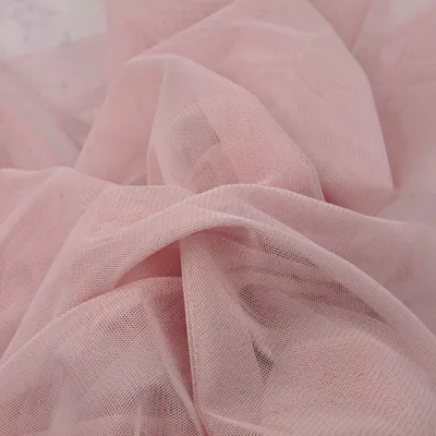 Produktbild von Tüll Bekleidungsstoff schmutzig rosa weich