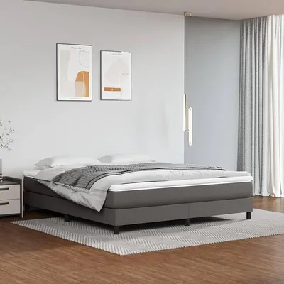 Produktbild von Taschenfederkernmatratze Grau 180x200x20 cm Kunstleder, Matratze, Bettmatratzen - 347846