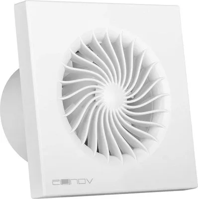 Immagine prodotto di Ventilatore per bagno da 100 mm, bianco, da parete o da soffitto