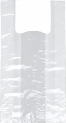 Produktbild von Hemdchen-Tragetaschen, HDPE 42 cm x 21 cm x 13 cm weiss