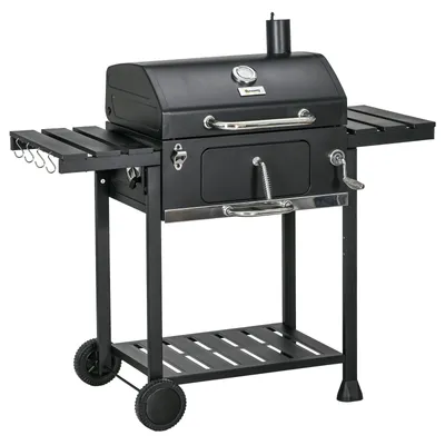 Produktbild von Kohlegrill BBQ Grill Smoker inkl. Thermometer Flaschenöffner 120 x 64, für Garten