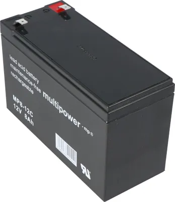 Productafbeelding van Multipower MP8-12C, WP8-12 accu, loodzuur, 12 volt, 8 Ah