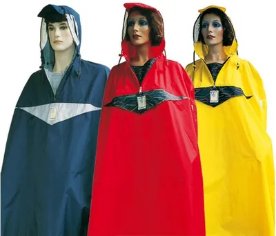 Produktbild von Hock Regenponcho Super Praktiko rot, Gr. L, Körpergr. bis 165cm