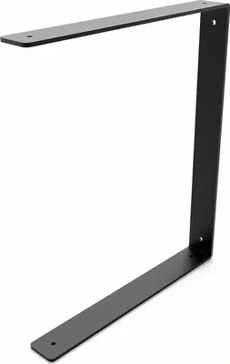 Produktbild von HEVVA - Doppelte Regalhalter HARTENBERG - 30 cm Tiefe, Schwarz, 1 Stück