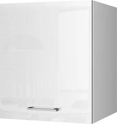 Produktbild von Küchen-Hängeschrank 50 MARANELLO-03 Weiß Hochglanz Breite 50 cm