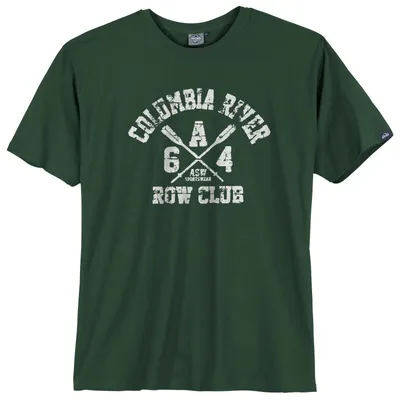 Produktbild von Ahorn Sportswear Übergrößen T-Shirt Print dunkelgrün