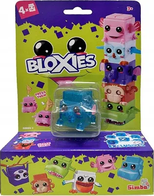 Immagine prodotto di Bloxies play figures serie 1, 4 pezzi.