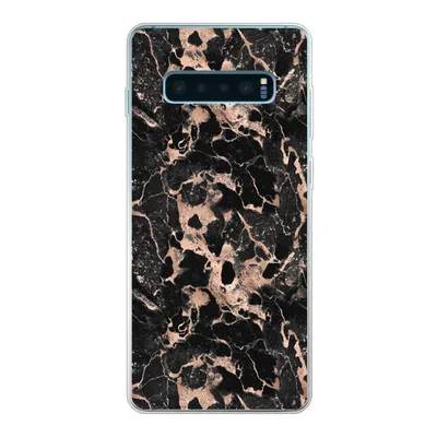 Produktbild von MuchoWow® Handyhülle Schutzhülle Hülle für Samsung Galaxy S10 Plus Marmor - Rose - Muster - Chic Silikon Softcase Handy Hülle - Schutzhülle