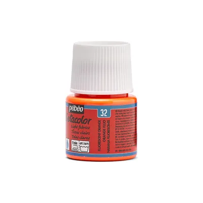 Zdjęcie produktu dla Pébéo Setacolor Light Fabrics 45 ml, fluorescencyjny pomarańczowy
