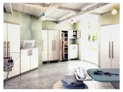 Produktbild von Kis Kunststoffschrank "Excellence XL" niedrig, sandfarben, 1 Stück