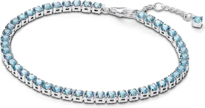 Produktbild von Pandora Funkelndes Blaues Tennisarmband 591469C03 Damenarmband, Armbandumfang:16cm