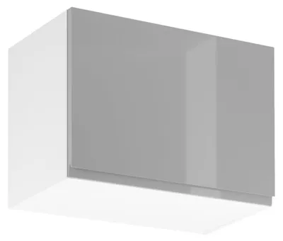 Obrázek produktu pro Horní výklopná skříňka ARBOR - šířka 60 cm, lesklá šedá / bílá