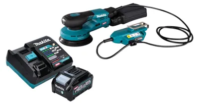 Zdjęcie produktu dla Makita BO 001 CGM101 Akumulatorowa szlifierka oscylacyjna 40 V maks. 125 mm skok 5,0 mm Bezszczotkowa + 1x akumulator 4,0 Ah + ładowarka