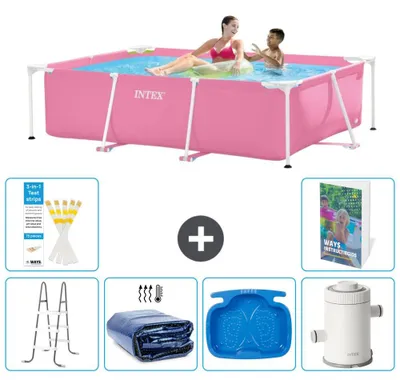 Produktbild von Rechteckiger Frame Pool - 220x150x60 cm - 7-teilig S144