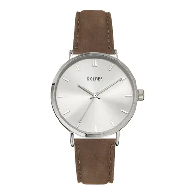 Produktbild von s.Oliver Herren Uhr Armbanduhr Leder SO-4226-LQ