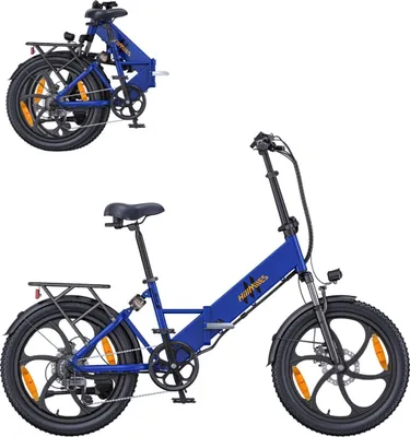 Zdjęcie produktu dla Rower elektryczny HillMiles Mile 2 - akumulator 36V13Ah koła 20 calowe podwójne hamulce hydrauliczne - Niebieski