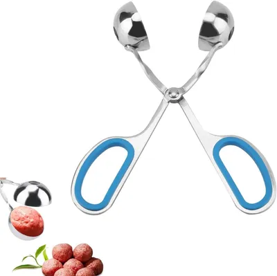 Productafbeelding van Gehaktbal Tang - Keuken Hulp - Eten Maken - Antiaanbaklaag - 18 cm - Blauw