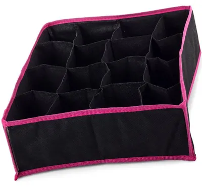 Obrázek produktu pro Verk 01620 Organizer do zásuvky na prádlo s 16 přihrádkami černý
