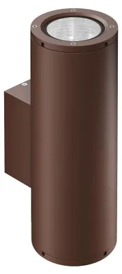 Immagine prodotto di Applique LED da Parete Sunset XL Dual 32cm, 16W Switch CCT 2700K/3200K/4000K, Finitura Corten Texturizzato IP65 - Beneito & Faure