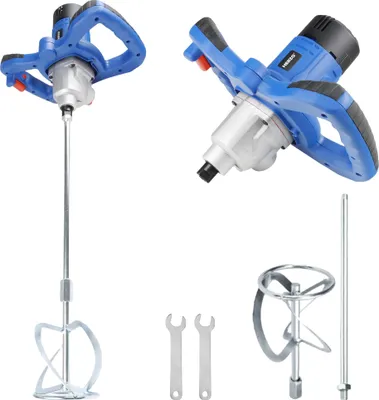 Produktbild von Elektrischer Mixer, 1300W Leistung, 0-680 U/min Geschwindigkeit, ergonomischer Griff, Blau, EU