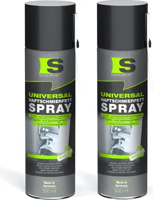 Produktbild von Spraytive 2x 500ml Universal Haftschmierfett-Spray – Schmierfett & Kriechöl für Auto, Gelenke & Lager
