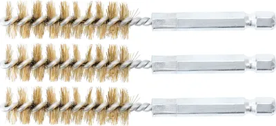 Immagine prodotto di BGS spazzola in ottone 14 mm esagono esterno 6,3 mm (1/4") 3 pezzi - 3078-14-M