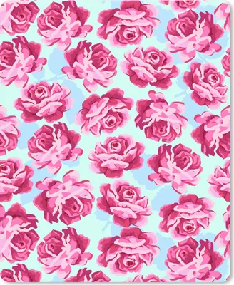 Produktbild von MuchoWow® Mauspad Mousepad Blumen - Rosen - Muster 30x40 cm - Mousepads - Maus Mat - Pad - Mausunterlage - Mausmatten