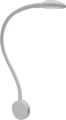 Produktbild von kalb | LED Bettleuchte warmweiß Touch Leseleuchte USB Ladestation schwarz od. weiss