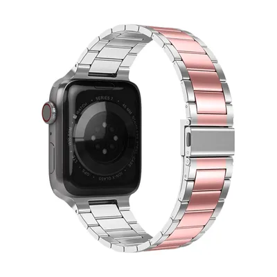 Immagine prodotto di Apple Watch 41 mm / 40 mm / 38 mm Bracciale in acciaio inossidabile - Argento / Rosa