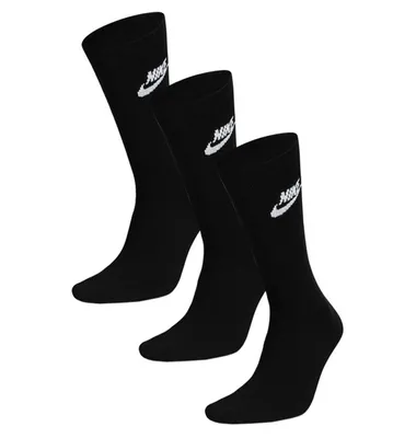 Produktbild von NIKE DX5025 Essential CREW Socken Damen, Herren, Unisex Sportsocken - Farbe: weiß - Größe: 34-38 - 3 pack