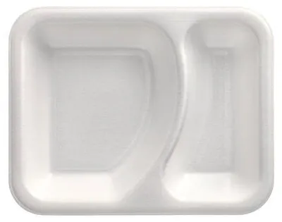 Produktbild von Siegelschalen, XPS 2-geteilt 825 ml 4,2 cm x 18,5 cm x 23,5 cm weiss laminiert