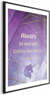 Produktbild von Posterpapier Poster - Be Yourself 21x30 cm Text m-A-0754-ao-a