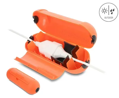Produktbild von Schutzbox für Kabelverbindungen IP44 mit Aufhängehaken orange