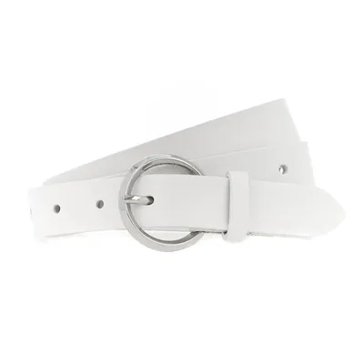 Immagine prodotto di Vanzetti Pelle cintura cintura in vita 25mm Leather Belt W100 White bianco