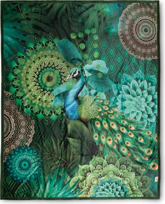 Produktbild von Plaid HIP 130x160 cm - mandalas & peacock