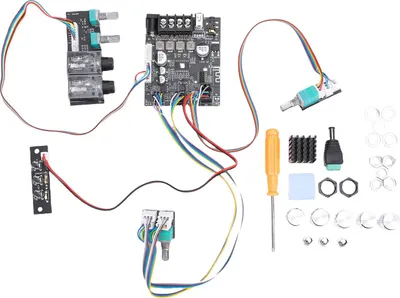 Immagine prodotto di Modulo amplificatore Bluetooth, scheda audio 2.1 canali sinistra-destra da 50 W con controllo dei toni alti e bassi via cavo